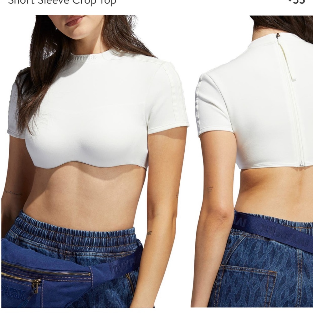 Ivy Park off white crop top